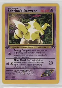 Sabrina's Drowzee 1st Ed. Pokemon Gym Challenge #95 2000 - Image 1