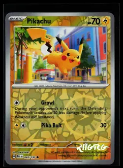 Pikachu 062/193 Paldea Evolved Pokemon Reverse Holo NM - Image 1