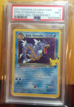 Pokemon Dark Gyarados 8/82 Celebrations Classic Collection Holo PSA 9 2021 - Image 1
