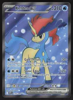Keldeo ex 159/086 Holo Ultra Rare White Flare Pokemon Near Mint - Image 1