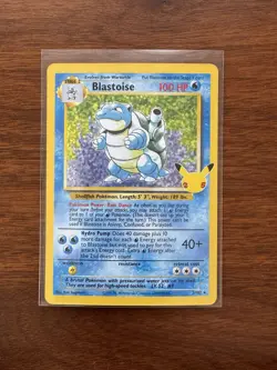 POKEMON CELEBRATIONS CLASSIC COLLECTION BLASTOISE HOLO 2/102 NM 25TH ANNIVERSARY - Image 1