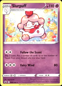 Slurpuff 068/198 Rare - Pokemon SWSH06: Chilling Reign NM - Image 1