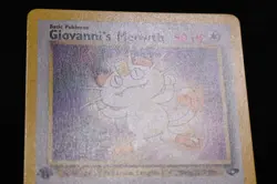 Giovanni's Meowth 1st Edition 74/132 NM Gym Challenge Regular Pokemon Near Mint - Image 3
