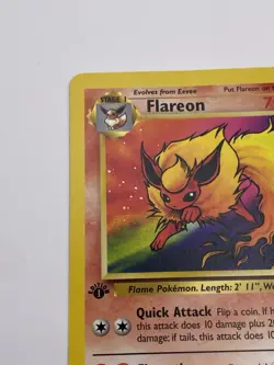 Flareon 19/64 Jungle 1st Edition MP Rare WOTC Pokemon TCG Vintage Eveelution - Image 3