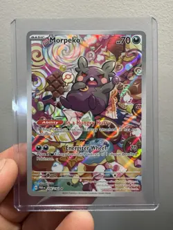Pokemon Morpeko 206/182 SV04: Paradox Rift Illustration Rare Full Art Holo 70 HP - Image 1