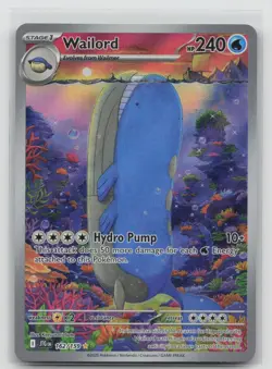 Wailord 162/159 Illustration Rare Journey Together Pokemon Near Mint - Image 1