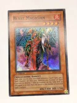 Yu-Gi-Oh! Blast Magician SR FET-EN020 1st Edition LP - Image 1