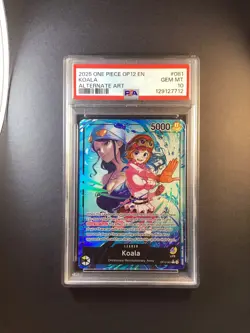 PSA 10 Koala Alt Art Leader OP12-081 One Piece Legacy of the Master - Image 1