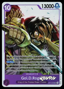 Gol.D.Roger OP13-064 SR Carrying On His Will One Piece NM - Image 1