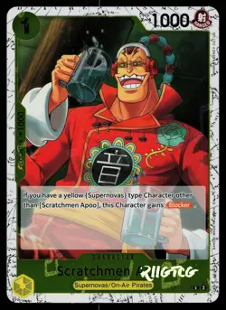 Scratchmen Apoo - OP10-108 (Pirate Foil) OP10-108 Prb-02 One Piece NM - Image 1