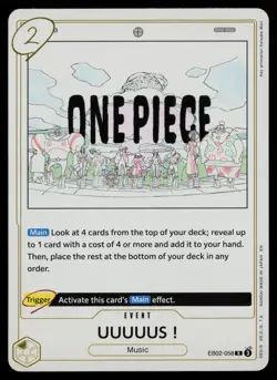 UUUUUS! EB02-058 Rare Extra Booster: Anime 25th Collection One Piece Near Mint - Image 1