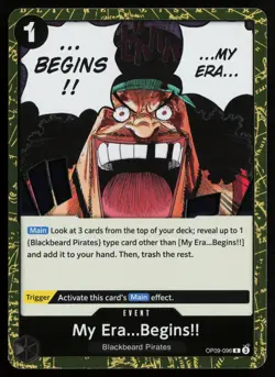 My Era...Begins!! OP09-096 Rare Emperors in the New World One Piece Foil NM/M - Image 1