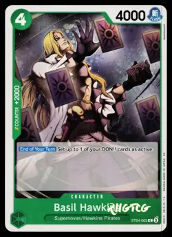 Basil Hawkins ST24-003 Starter Deck 24: GREEN Jewelry Bonney One Piece NM - Image 1