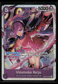 One Piece CCG Vinsmoke Reiju EBO3-031 Heroines Edition Super Rare - Image 1