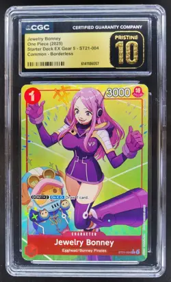 2025 ONE PIECE JEWERLY BONNEY BORDERLESS ST21-004 CGC 10 PRISTINE A PT - Image 1