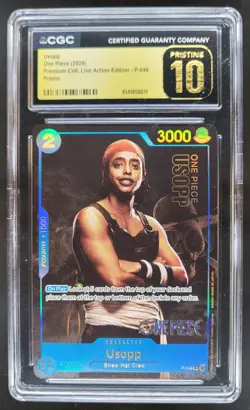 2024 ONE PIECE USOPP LIVE ACTION PROMO P-049 CGC 10 PRISTINE A PT - Image 1