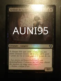 mtg magic blood artist FOIL FRENCH vf fr Artiste de sang avacyn restored - Image 1