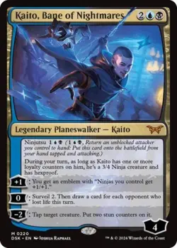 MTG English Kaito, Bane of Nightmares NM Foil Duskmourn: House of Horror - Image 1