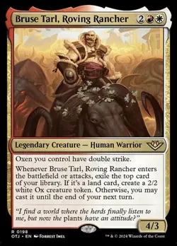 2x Bruse Tarl, Roving Rancher - Foil OTJ NM MTG - Image 1
