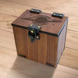 EOE Commander Deck Box, 100+ Cards, Dice Tray, MTG Deck Box Handmade Wood - Image 4