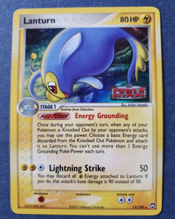 Lanturn 15/108 Power Keepers Reverse Holo LP Pokemon - Image 1