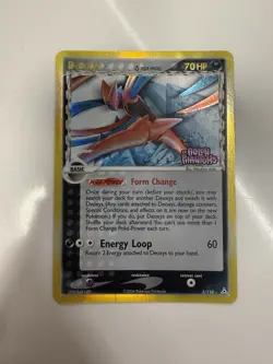 Pokemon Deoxys Delta Species Attack Form #3/110 Holon Phantom Reverse Holo Stamp - Image 1