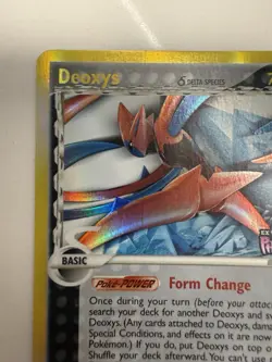 Pokemon Deoxys Delta Species Attack Form #3/110 Holon Phantom Reverse Holo Stamp - Image 2