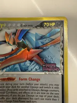Pokemon Deoxys Delta Species Attack Form #3/110 Holon Phantom Reverse Holo Stamp - Image 3