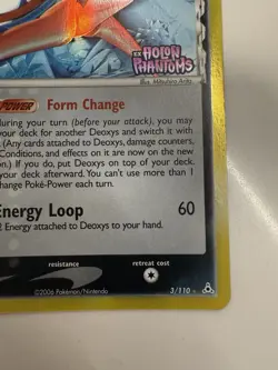 Pokemon Deoxys Delta Species Attack Form #3/110 Holon Phantom Reverse Holo Stamp - Image 4