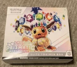 Pokemon Scarlet & Violet Prismatic Evolution ETB Elite Trainer Box *SMALL TEAR* - Image 1
