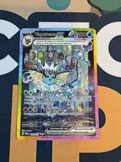 Pokemon: Prismatic Evolutions Vaporeon ex 149/131 Special Illustration Rare - Image 1