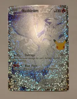 Pokemon TCG - Reshiram 113/114 Celebrations: Classic Collection Holo NM - Image 1