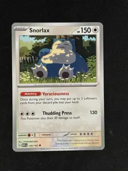 Pokemon - Snorlax 143/165 - 151 Non Holo - NM - Image 1