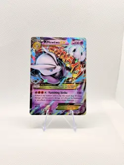 Pokemon TCG M Mewtwo EX 63/162 Breakthrough Ultra Rare Holo 230 HP - Image 1