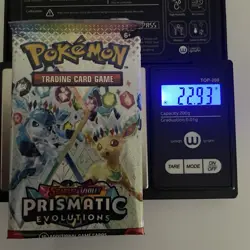 1 x HEAVY 22+ gram Prismatic Evolutions Pack! Sealed! PRE S&V Pokemon TCG ENG - Image 4