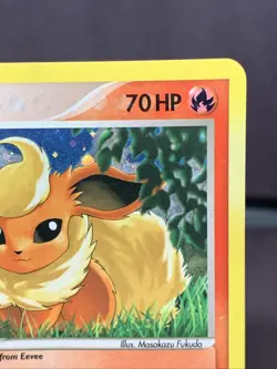 Pokemon TCG Flareon 2/17 Pop Series 3 Holo Rare VTG 2006 Creased - Image 3