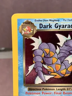 Pokemon TCG Dark Gyarados 8/82 Team Rocket Prerelease Holo Rare VTG WOTC - Image 2