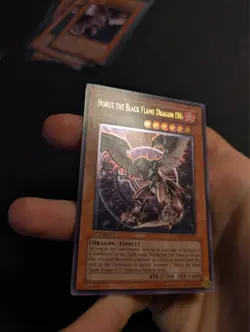Yugioh Horus the Black Flame Dragon LV6 SOD-EN007 1st Ed Ultimate Rare VLP! - Image 2
