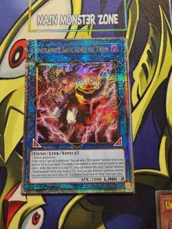 Yugioh! Unchained Soul Lord of Yama (Quarter Century Secret Rare) 1st Ed - Image 1