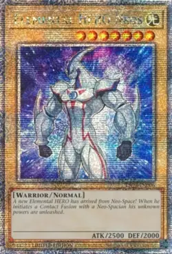 Yugioh! LP Elemental HERO Neos - TN23-EN006 - Quarter Century Secret Rare - Limi - Image 1