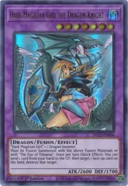 Yugioh! LP Dark Magician Girl the Dragon Knight (Purple) - DLCS-EN006 - Ultra Ra - Image 1