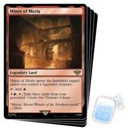 MINES OF MORIA X4 The Lord Of The Rings Magic MTG MINT CARD - Image 1