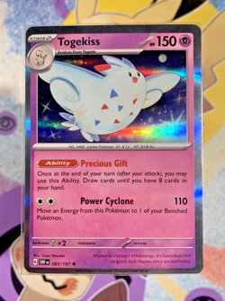 Togekiss 085/197 – Obsidian Flames Pokemon Card – Cosmos Holo Blister Promo 2023 - Image 1