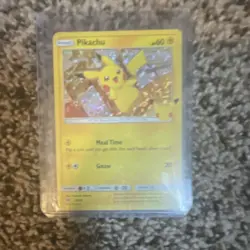 Pokemon Pikachu Promo Holo McDonald's 25th Anniversary TCG Card 25/25 - Image 1