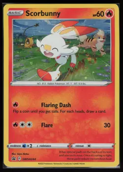 Scorbunny - (Cosmos Holo) Promo SWSH: Sword & Shield Promo Cards SWSH244 NM - Image 1