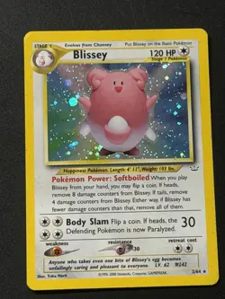 Pokemon TCG Blissey Neo Revelation Holo Rare Card 2/64 LP/MP Vintage WOTC 2000 - Image 1