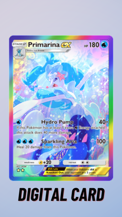 Primarina EX Rainbow Eevee Grove Pokemon TCG Pocket 2 Star ⭐⭐ (English) - Image 1