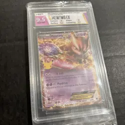 Pokemon Celebrations 25th Anniversary Mewtwo EX 54/99 HGA GEM MINT 9.5 Rare 2021 - Image 3