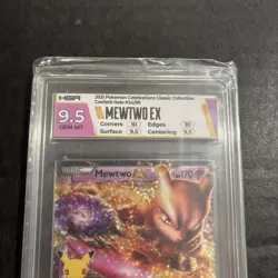 Pokemon Celebrations 25th Anniversary Mewtwo EX 54/99 HGA GEM MINT 9.5 Rare 2021 - Image 4