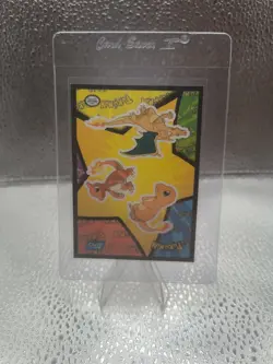 1999 Topps Pokemon Movie Sticker Charizard #8 LP + - Image 1